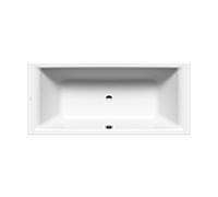 Baignoire PURO DUO 665 Kaldewei 190x90cm, trop-plein central, Invisible Grip, brillant, blanc alpin