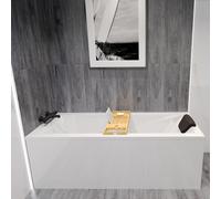 Baignoire Rectangulaire 140x70 + appui-tête, Siphon de bain et pieds 4en1 MODERN