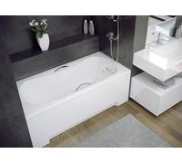 Baignoire Rectangulaire 140x70 avec tablier en acrylique + poignée Siphon +pieds