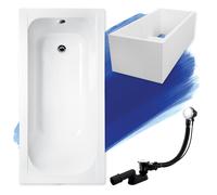 Baignoire Rectangulaire 150x70 + support en polystyrène Siphon + pieds CONTINEA