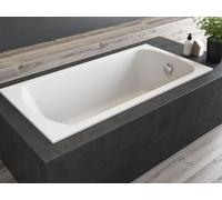 Baignoire rectangulaire 180x80 avec support de baignoire, vidage & pieds S | Set complet 4in1 baignoire originale acrylique siphon | BADLAND CLASSIC SLIM