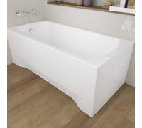 Baignoire rectangulaire 180x80 avec tablier acrylique, vidage et pieds S | Set complet 4en1 baignoire originale acrylique siphon | BADLAND CLASSIC