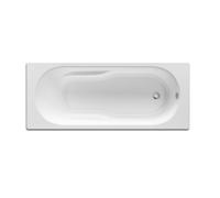 Baignoire rectangulaire acrylique Genova blanc 170 x 75 cm avec dossier et accoudoirs - ROCA A248385000