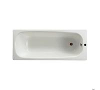 Baignoire rectangulaire avec pieds percée 1 trou Contesa 160x70 blanc