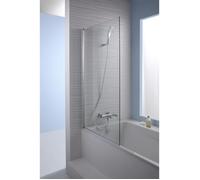 Baignoire rectangulaire Brive 170x75 cm Blanche Jacob Delafon E6115-00 + Jacob Delafon Pare-bain Struktura Chrome