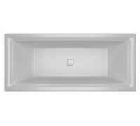 Baignoire rectangulaire carrée en tige RIHO, avec étui Riho, montage, avec dé...