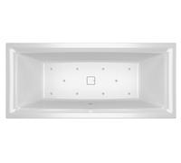 Baignoire rectangulaire carrée en tige RIHO, version droite, avec système d'a...