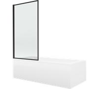 Baignoire rectangulaire Mexen Cubik 160 x 70 cm avec paroi de douche, design ...
