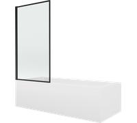 Baignoire rectangulaire Mexen Vega 150 x 70 cm, 1 pans. Séparation, noir