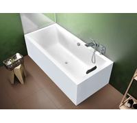 RIHO Lugo Baignoire rectangulaire, version gauche, PlugPlay, 2 places, blanc, B137015005, Exécution: 200x90x47,5cm, volume utile : 310 litres