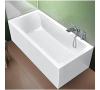 Riho Rethink Cubic Baignoire semi-îlot avec tabliers - 160x70cm - acrylique - gauche coin - blanc brillant B104011005