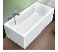 Baignoire Rectangulaire Riho Rethink Cubic Version Gauche, FALL, 2 dossiers 1700x900mm Blanc Brillant