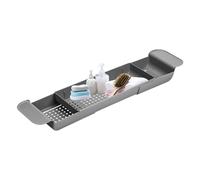 Baignoire - Réglable sur étagère de rangement de baignoire | Étagère d'évacuation rapide pour rangement de salle de bain | Spa Caddy Gel douche | Idéal pour dortoir, auberge, hôtel, soak relaxant