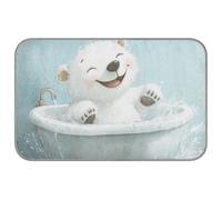 Baignoire rétro pour chien et chat - Motif ours polaire - Pliable - Taille M
