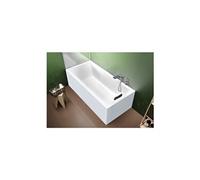 Baignoire RIHO RETHINK CUBIC Plug&Play 180x90 cm-Blanc-Droite-Blanc--