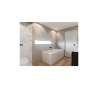 RIHO Rethink Cubic Baignoires rectangulaires, version gauche, variante Plug&Play, 1 place, blanc brillant, B107012005, Exécution: 180x90x48cm, volume utile : 250 litres