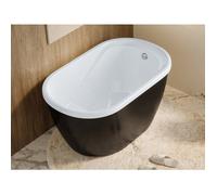 Baignoire sabot - 165 L - 120 x 75 x 65 cm - Noire - PICCOLA
