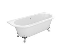 Baignoire semi-îlot retro avec pieds d'aigle- 190 L - 170 x 74 x 62 cm - Blanche - Acrylique - SPARUS