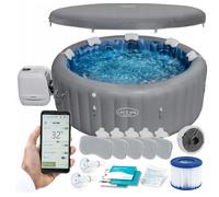 Baignoire souple Bestway 6001T Lay-Z-Spa SANTORINI HydroJet baignoire 5-7 per...
