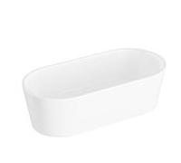 Baignoire VitrA Geo 65392006000, 190 x 90 x 56,5 cm, capacité 355 l, autoportante, ovale, bonde centrale