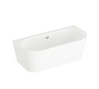 Baignoire Geo Vitra 65411008000 165 x 75 x 56,5 cm, capacité 210 l, dos au mur, bonde centrale