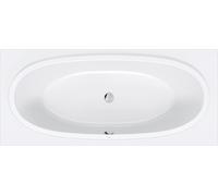 Duravit Baignoire Balcoon 700679000000000 180 x 80 cm encastrée dossier incliné blanc