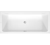 Baignoires Duravit D-Code, 1800x800mm, rectangulaire, à encastrer, 285 litres, double dos inclinés, blanc brillant, 700672000000000