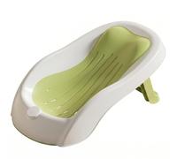 Baignoires pour nouveau-nés, support de bain pliable et doux pour bébé, siège de baignoire pour nouveau-né en maille souple antidérapante pour la maison, vert, baignoire