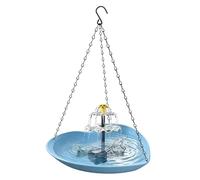 Baignoires pour oiseaux d'extérieur | Alimenté par Énergie Solaire, Forme Cœur, Résistant aux Intempéries - Fontaine pour jardin avec bain d'oiseau - Pour Moineaux, Perruches, Inséparables, Conures, C