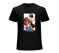 BAIGONGZHU Casual T-Shirt Higurashi When They Cry Anime Black XXL