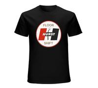 BAIGONGZHU Casual T-Shirt Hurst Floor Shift - Graphic Cotton Short Sleeve Black M