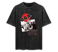 BAIGONGZHU D.O.A. Something Better Change T DOA T-Shirt Black L