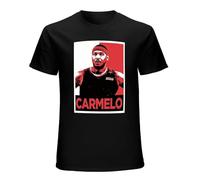 BAIGONGZHU Unisex T-Shirt Carmelo Anthony Portland Basketball Hope Black M