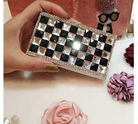 BAIHAO Étui à Cigarettes en métal avec Strass Ultra-Mince pour Dames allonger la boîte à Cigarettes Peut contenir 20 bâtons de Cigarette Mince, Meilleur Cadeau pour Les Filles