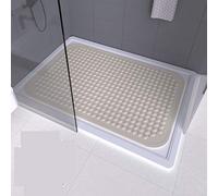 BAIHAO Tapis De Douche Rectangulaire Grande Salle De Bain Tapis Antidérapant Ménage Salle De Douche Tapis De Bain Tapis De Sol De Toilette Tapis De Baignoire De Massage des Pieds en PVC