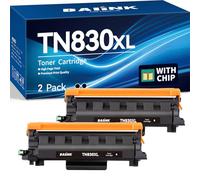 BAIINK Lot de 2 cartouches de toner compatibles TN830XL TN830 XL TN830 XL avec imprimantes HL-L2460DW DCP-L2640DW HL-L2405W HL-L2400D HL-L2480DW MFC-L2820DW
