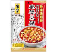 Baijia assaisonnement pour plat Sichuan - Cure de soja épicée (Mapo Tofu) 100 g