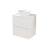 Baikal Deva, Bois Céramique Mélamine 16, Blanc Mat, 60 cm