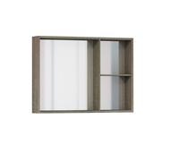 Baikal Meuble de Salle de Bain, Armoire avec Miroir pour Salle de Bain, Armoire Murale, Rangement pour la Salle de Bain, Meuble vestiaire, Meuble de Salle de Bain auxiliaire, Meuble monté.