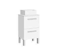Baikal Mini, Bois Céramique Mélamine 16 métal, Blanc, Dos Cajones