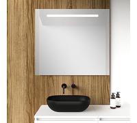 Baikal Miroir pour Maison, différentes Formes et Dimensions Disponibles. Miroir avec éclairage LED. Styles Qui s'adaptent à la Salle de Bain ou à n'importe Quelle pièce de la Maison. 90 x 80 cm LED