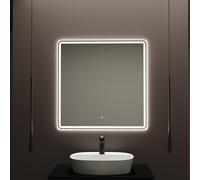 Baikal Miroir pour Maison, différentes Formes et Dimensions Disponibles. Miroir avec éclairage LED. Styles Qui s'adaptent à la Salle de Bain ou à n'importe Quelle pièce de la Maison.