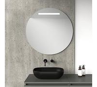 Baikal Miroir pour Maison, différentes Formes et Dimensions Disponibles. Miroir avec éclairage LED. Styles Qui s'adaptent à la Salle de Bain ou à n'importe Quelle pièce de la Maison.