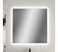 Baikal Miroir pour Maison, différentes Formes et Dimensions Disponibles. Miroir avec éclairage LED. Styles Qui s'adaptent à la Salle de Bain ou à n'importe Quelle pièce de la Maison. 70 x 80 cm
