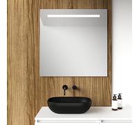 Baikal Miroir pour Maison, différentes Formes et Dimensions Disponibles. Miroir avec éclairage LED. Styles Qui s'adaptent à la Salle de Bain ou à n'importe Quelle pièce de la Maison. 80 x 80 cm LED