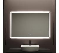 Baikal Miroir pour Maison, différentes Formes et Dimensions Disponibles. Miroir avec éclairage LED. Styles Qui s'adaptent à la Salle de Bain ou à n'importe Quelle pièce de la Maison.
