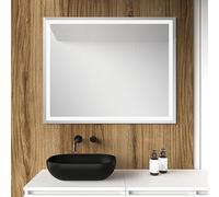 Baikal Miroir pour Maison, différentes Formes et Dimensions Disponibles. Miroir avec éclairage LED. Styles Qui s'adaptent à la Salle de Bain ou à n'importe Quelle pièce de la Maison.