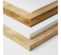 Baikal Plan de Travail en Bois pour Salle de Bain en mélamine, 16 mm, Plateau de Table, différentes Finitions et mesures. Combinable avec n'importe Quel Meuble modulaire de Marque