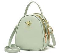 BAIKELI Petit sac à bandoulière léger pour femme élégant pour téléphone portable et portefeuille, 0-0-1-Vert clair, Small, Élégant