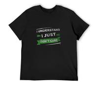 BAILANSI I Understand I Just Don't Care Mens Cotton Tshirt Size XL